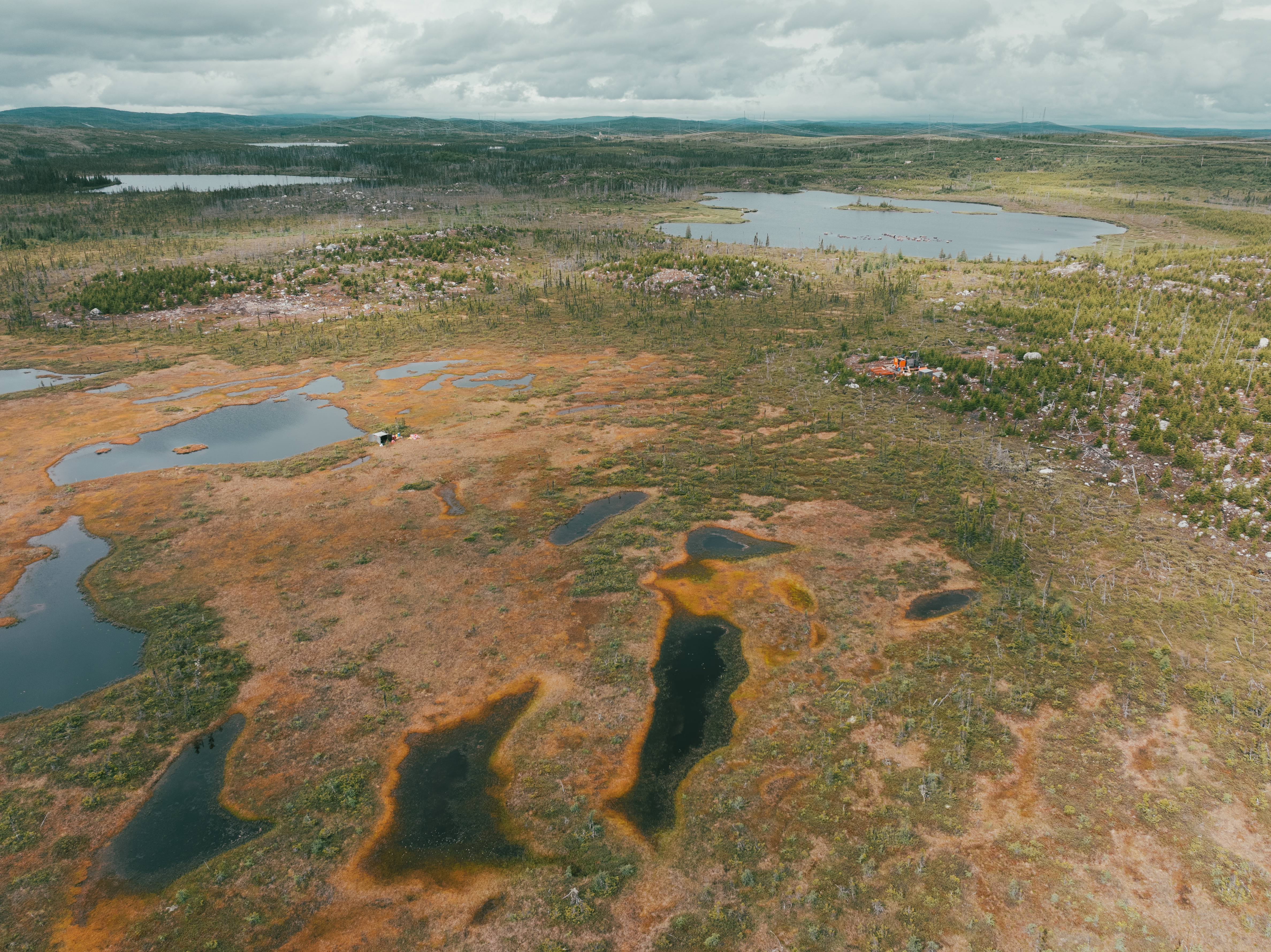 NISK Polymetallic Mine with Drills setup onsite